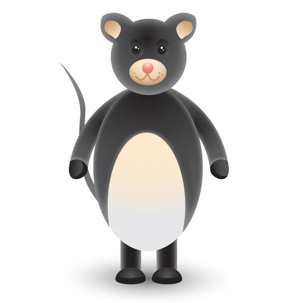 Cute cartoon mouse — Stock Vector