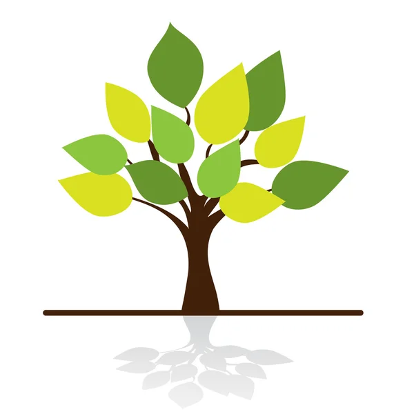 Στυλιζαρισμένη δέντρο και θέση για το κείμενο σας — Διανυσματικό Αρχείο