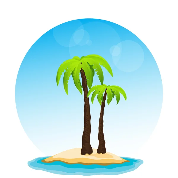 Paradise island, vecteur — Image vectorielle