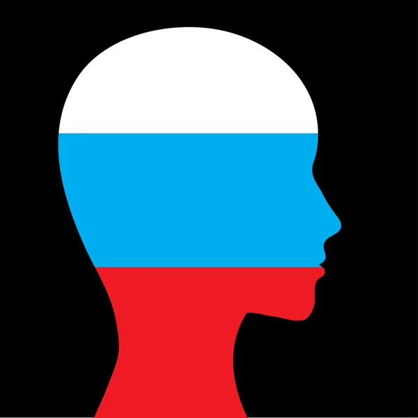 Bandiera russa — Vettoriale Stock