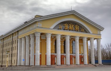 Big drama theatre in Petrozavodsk. Karelia, Russia clipart