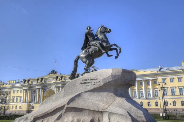 青銅の騎士 - セントペテルスブルグ、ロシアの記念碑 — ストック写真