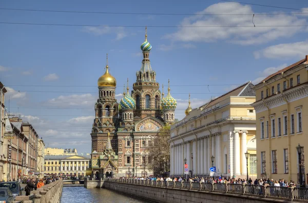 上溅出的血，圣彼得堡，俄罗斯救世主大教堂 — 图库照片