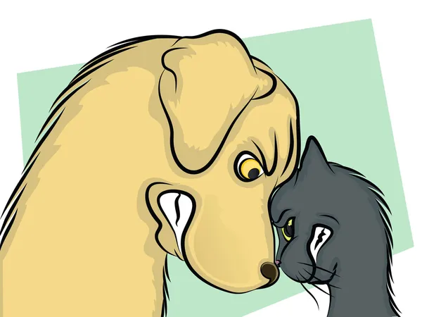 Mascotas enojadas Ilustraciones de stock libres de derechos