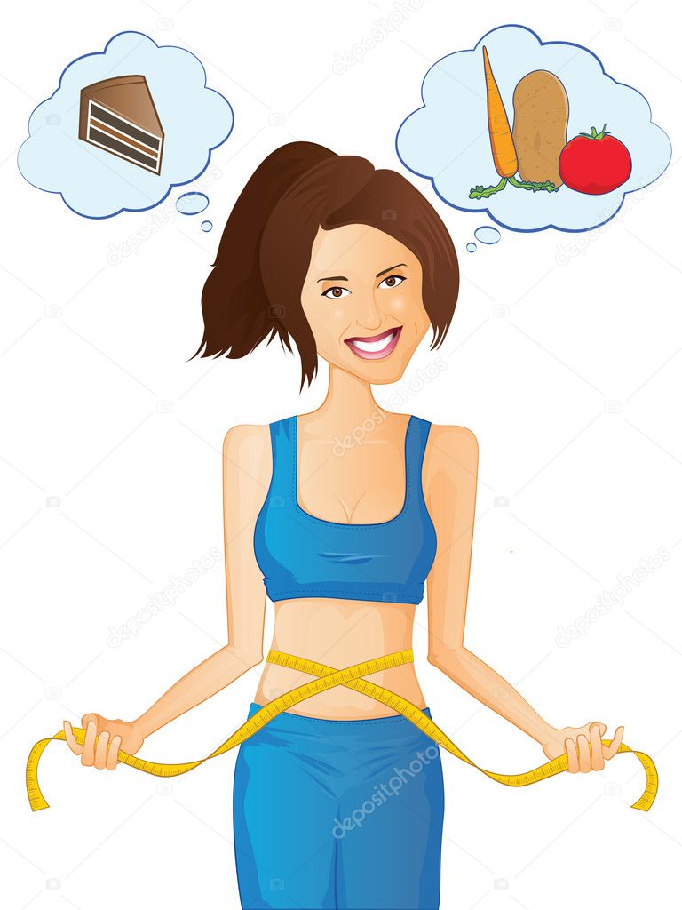 Weight-loss and Diet Woman