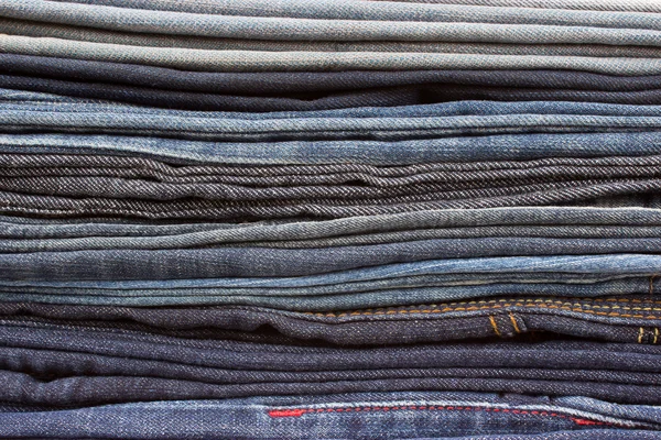 Džíny kalhoty zásobníku closeup — Stock fotografie