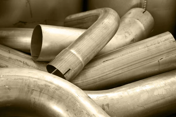 Вихлопні труби — стокове фото