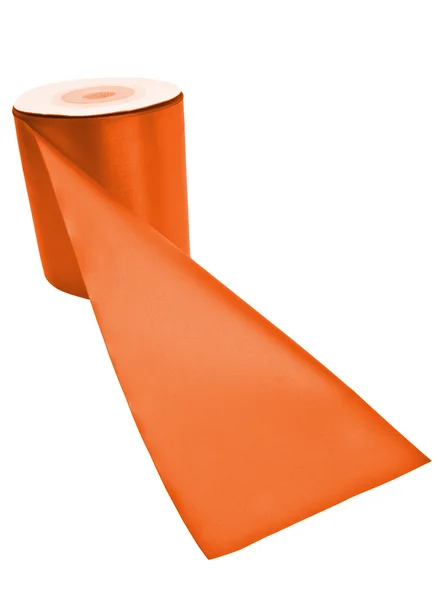 Orange textil rulle — Stockfoto