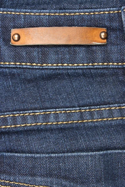 Dżinsy z etykiety — Zdjęcie stockowe