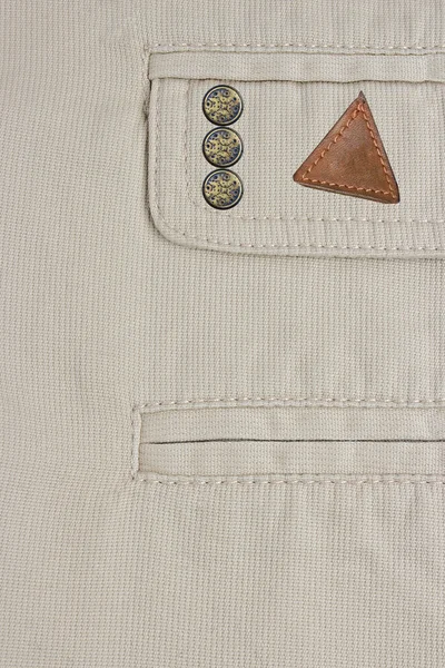 Close-up van jeans zak — Stockfoto
