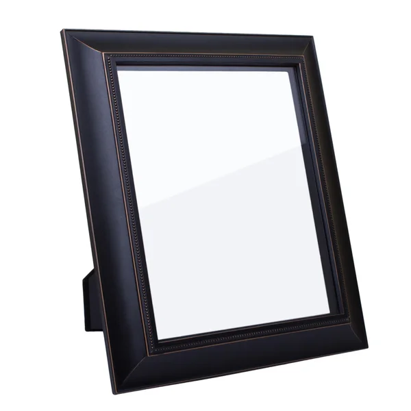 Blank dark picture frame isolated — Stock Photo, Image