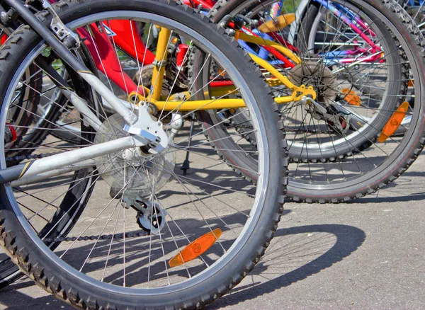 stock image Parking of bicycles