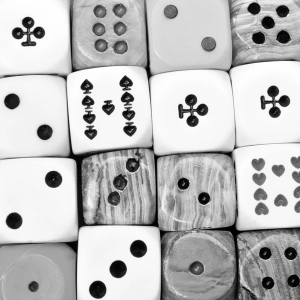 Dices as background — Stock Photo, Image