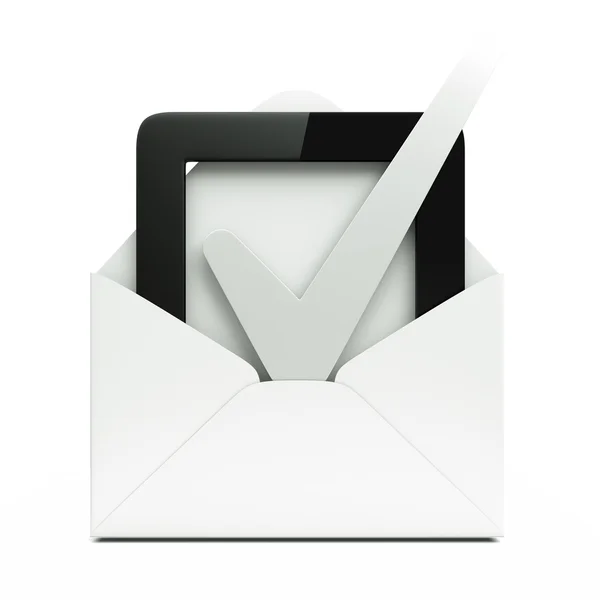 Checkbox ile posta — Stok fotoğraf