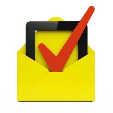 Yellow mail clipart