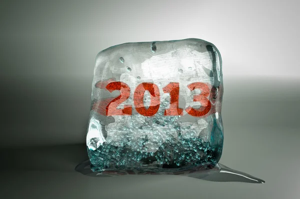 Renderização de 2013 congelado — Fotografia de Stock
