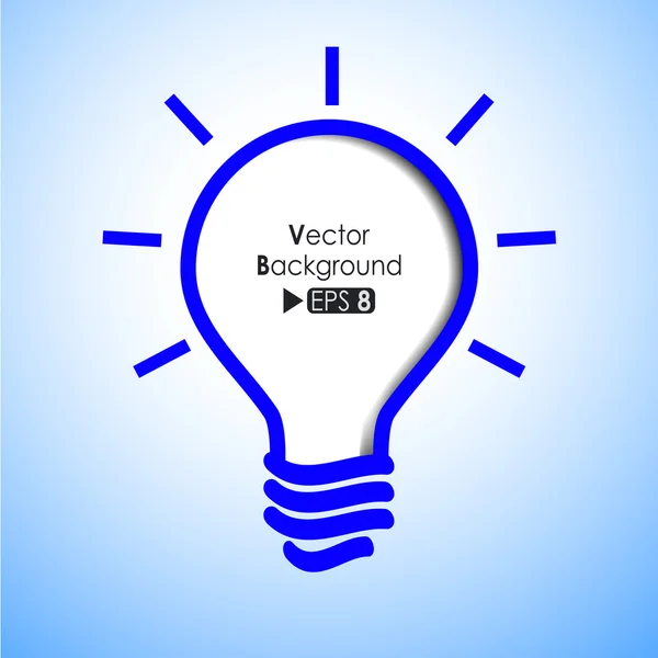 Izzó kék háttér — Stock Vector