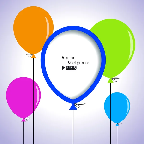 Renkli balonlar arka plan — Stok Vektör