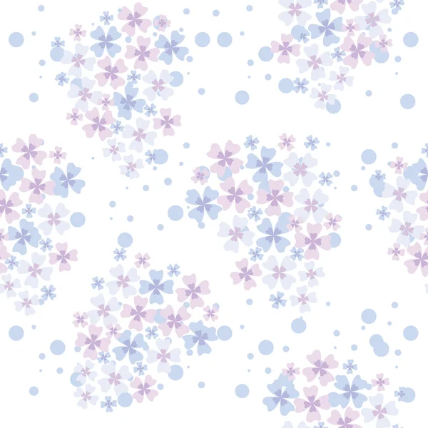 无缝的图案紫丁香花 — 图库矢量图片
