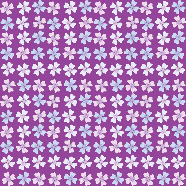 Naadloze patroon van lila bloemen — Stockvector