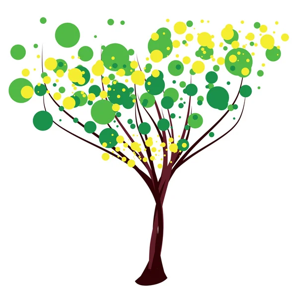 Vektor eines grünen Baumes — Stockvektor