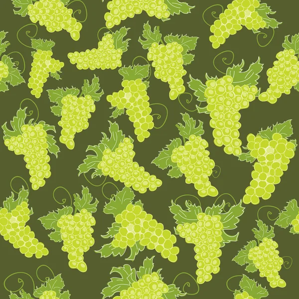 Seamless pattern of grapes — Stock Vector