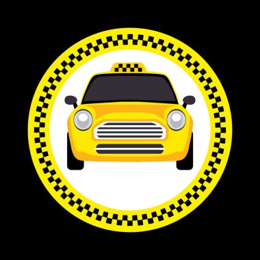 Vector of a taxi clipart