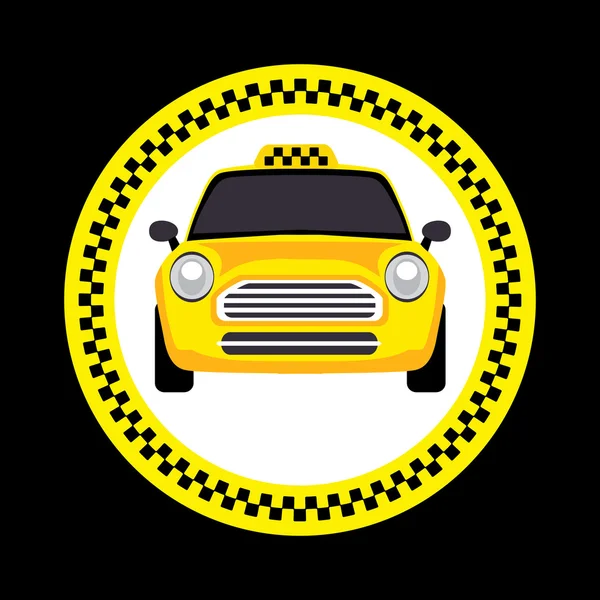 Vector van een taxi — Stockvector