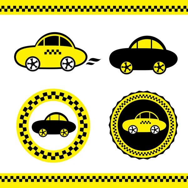 Vector de un taxi — Archivo Imágenes Vectoriales
