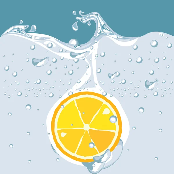 Вектор оранжевого в воде — стоковый вектор