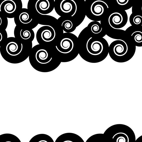 Vector seamless pattern of swirls — Stock Vector