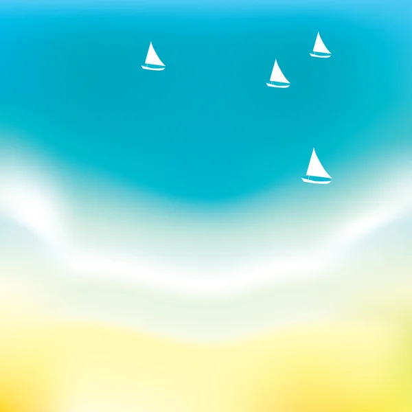 Abstrakter Hintergrund von Meer und Segel — Stockvektor