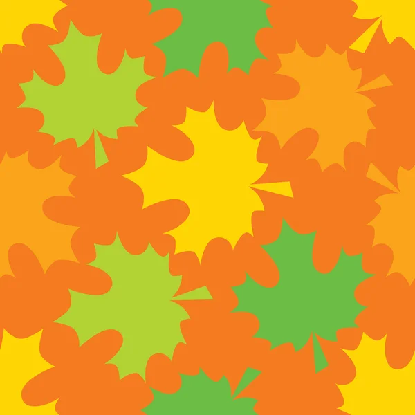 Modèle sans couture vectoriel de feuilles d'érable — Image vectorielle