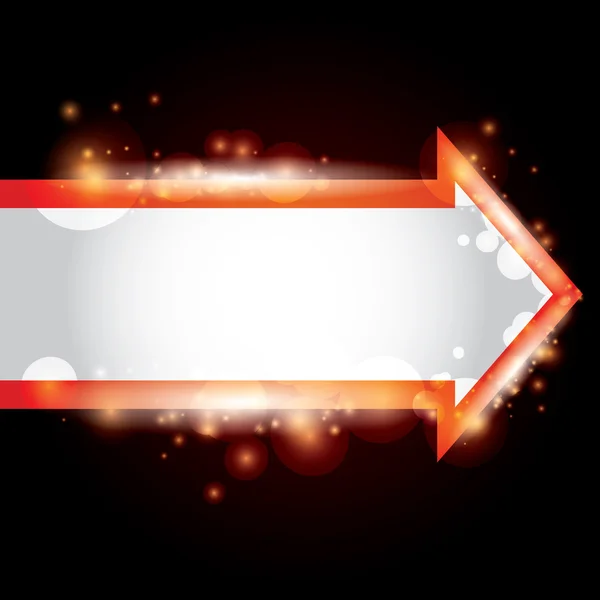 Vector abstracte achtergrond met een rode pijl — Stockvector