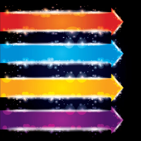 추상적인 벡터 다채로운 화살표 — 스톡 벡터