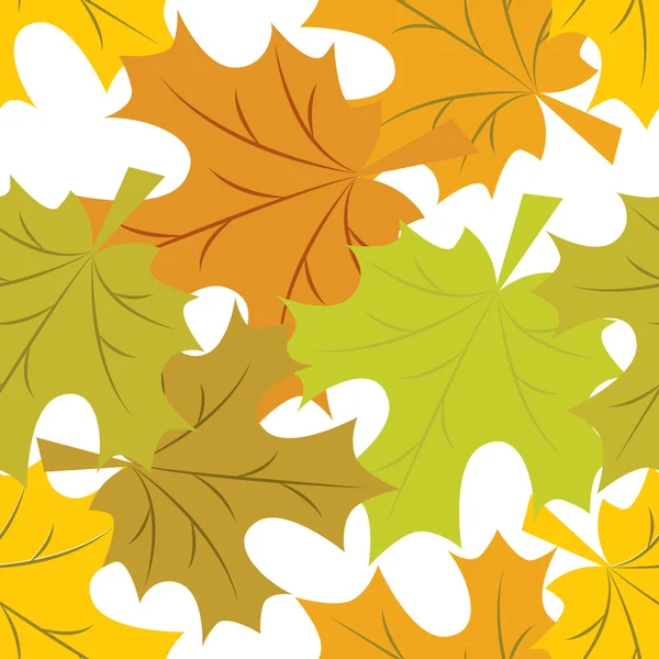 Motif sans couture des feuilles d'automne — Image vectorielle