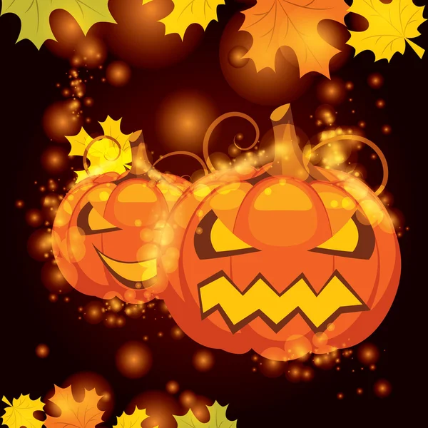 Ilustração vetorial Abóbora de Halloween — Vetor de Stock