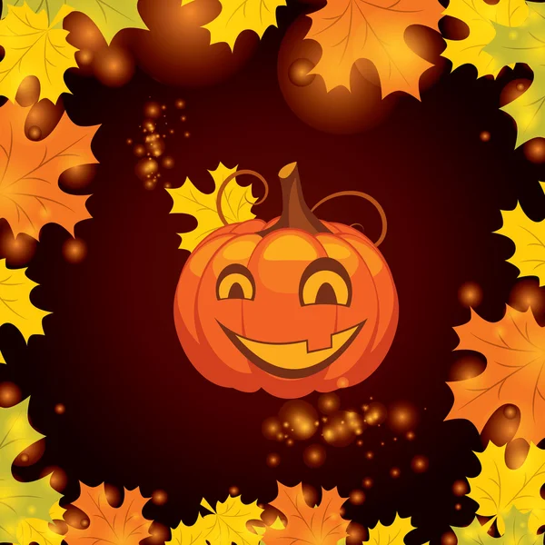 Vector ilustración calabaza de Halloween — Archivo Imágenes Vectoriales