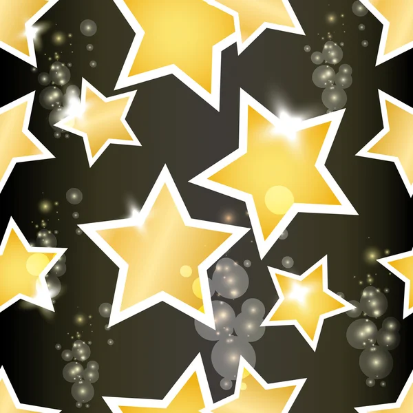 Modèle sans couture vectoriel avec les étoiles — Image vectorielle
