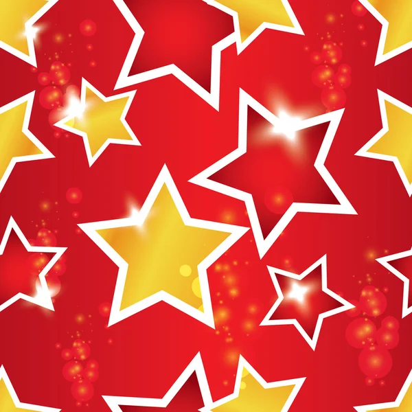 Vector seamless pattern with the stars — Stock Vector