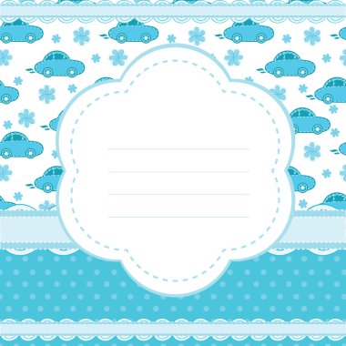 Vector background for a baby boy clipart