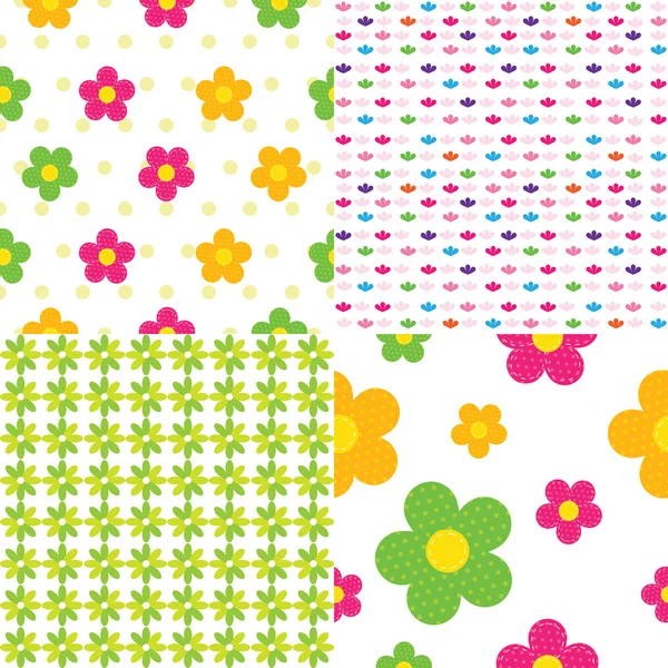 Seamless baby pattern — Stock Vector