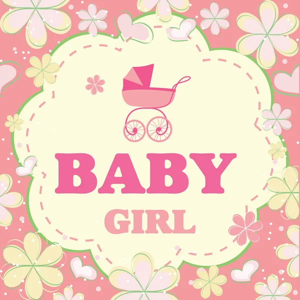 Tło dla baby girl — Wektor stockowy