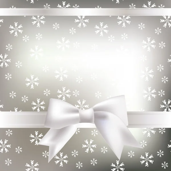 Vector Christmas background with a bow — Stock Vector