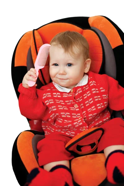 Baby im Autositz — Stockfoto