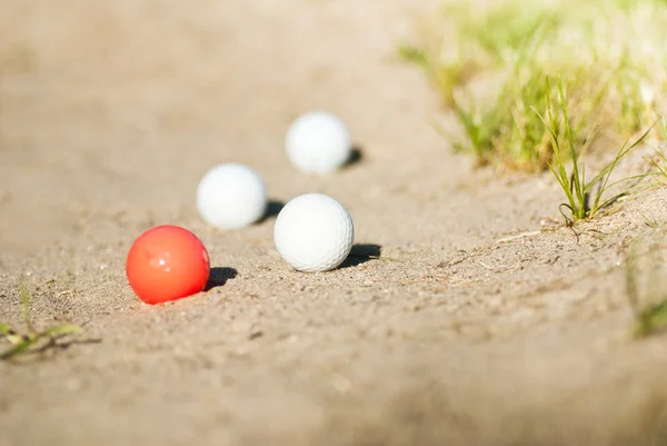 Bunker golf topları — Stok fotoğraf