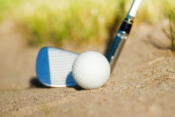 Spela golf. Bunker — Stockfoto
