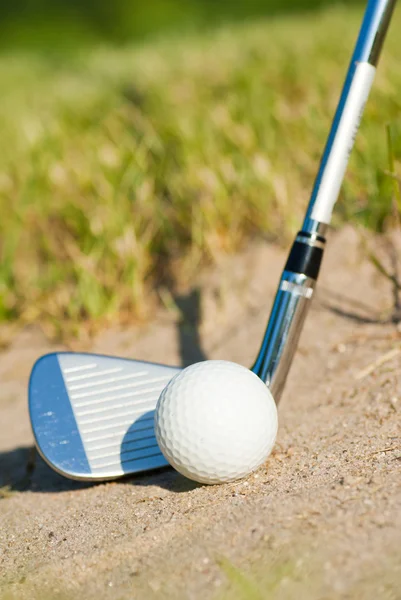 Hrát golf. bunkr — Stock fotografie