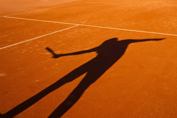 Теніс тінь реферат — стокове фото