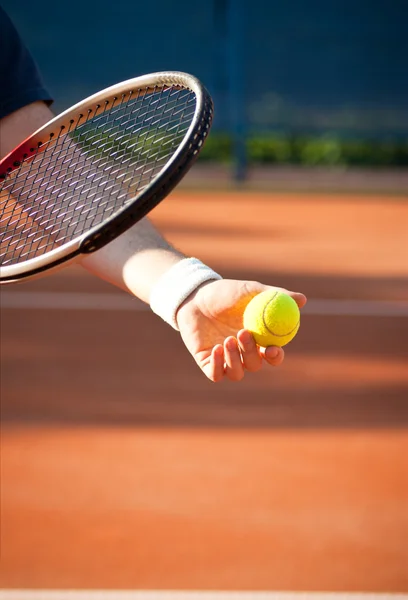 テニスをする — ストック写真